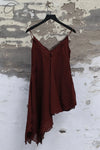 Marc Le Bihan silk suspender skirt 2612 France MLB-2612-AUBERGINE 2612 E23